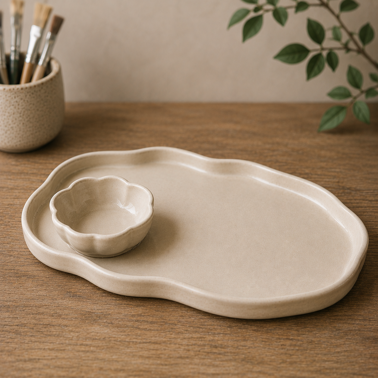 Hand Building Clay Class - Chip &amp; Dip Set