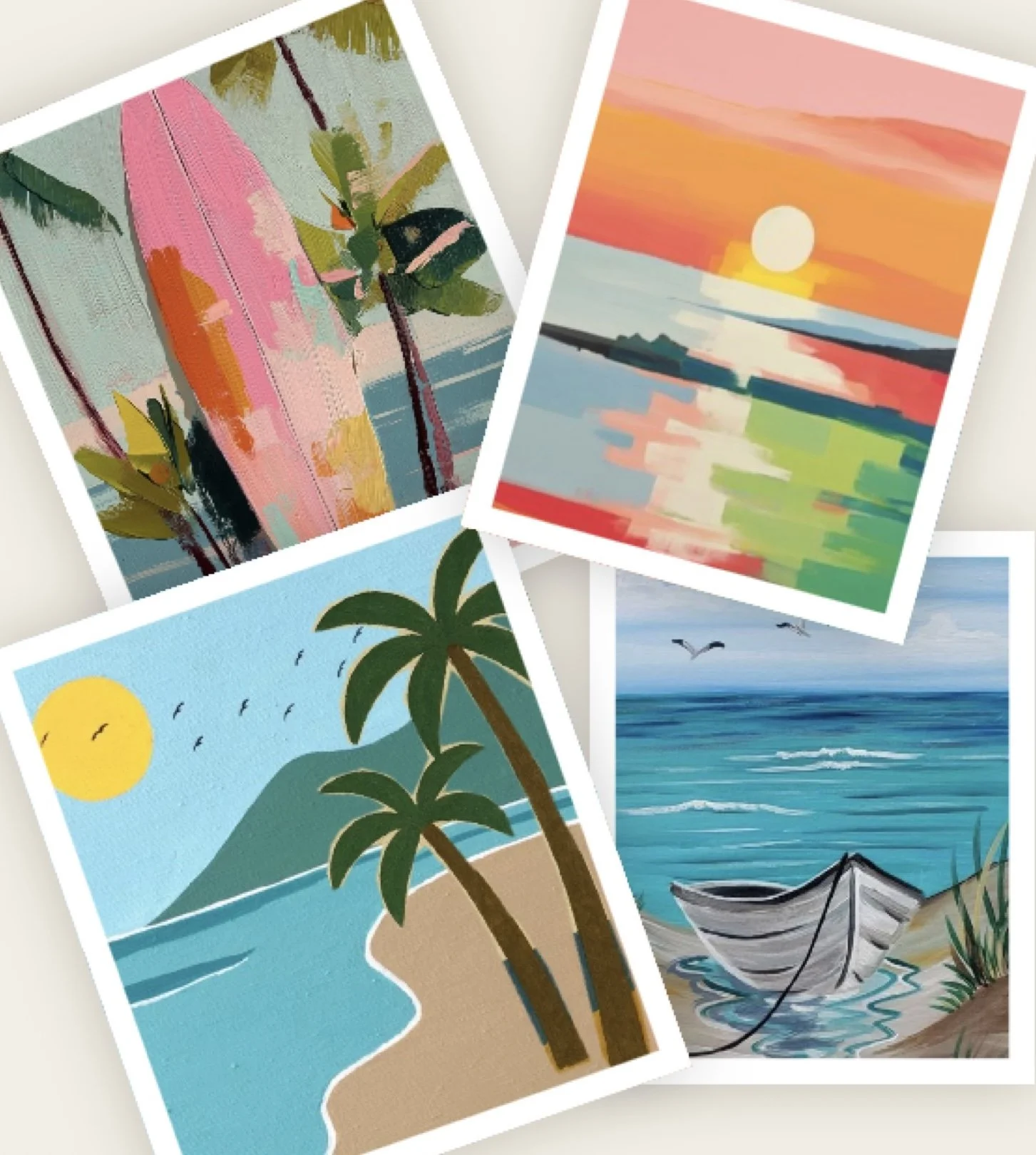 A Day at the Beach - Acrylics Class
