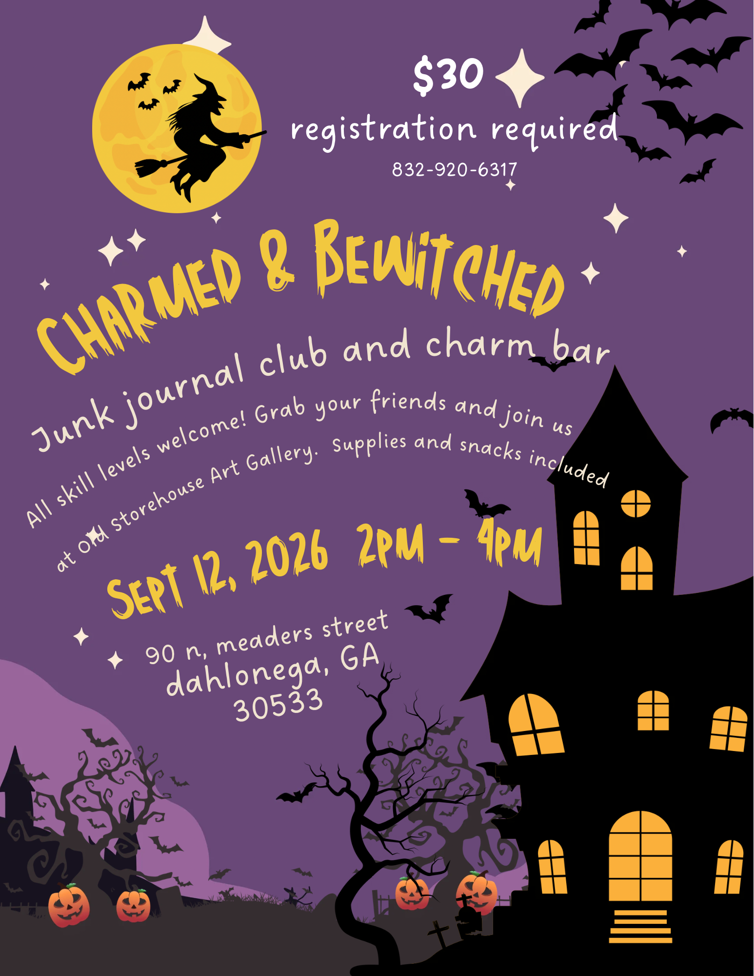 Junk Journaling Club - Charmed &amp; Bewitched, Journal &amp; Charm Bar