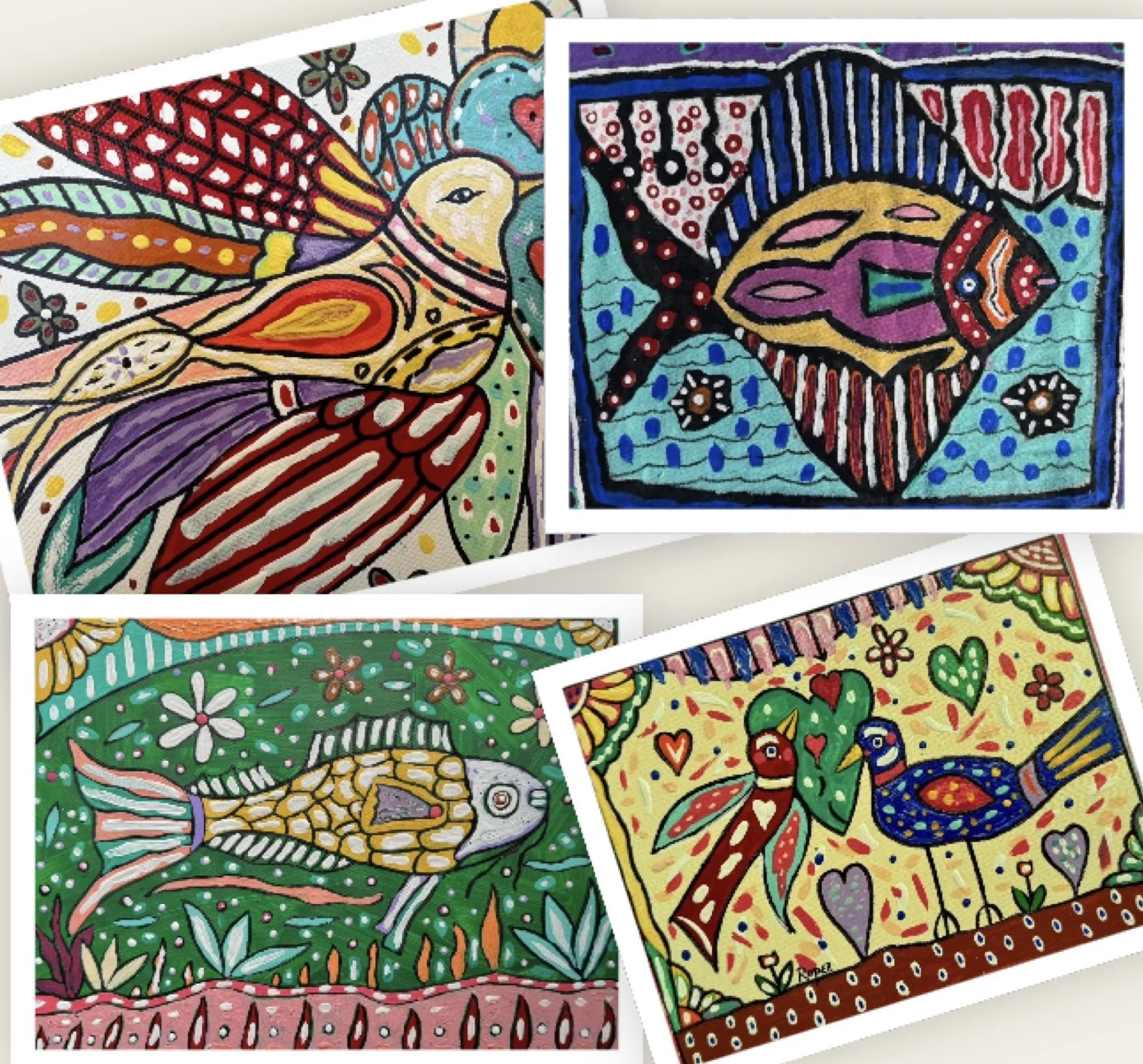 Fins and Feathers - Folk Art Painting with Billy Roper