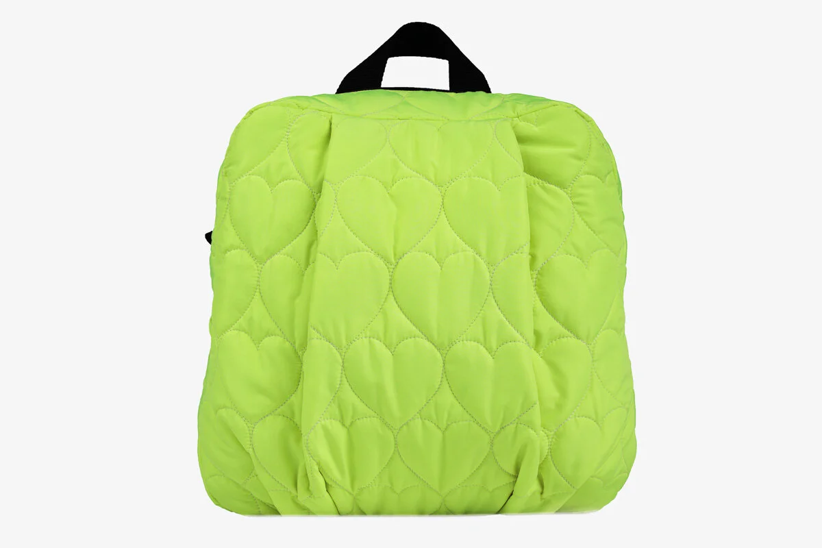 neon yellow backpack