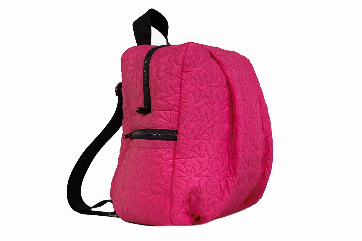 hot pink backpack