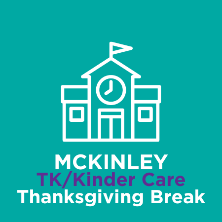 McKinley TK/Kinder Care Campamento de Acción de Gracias