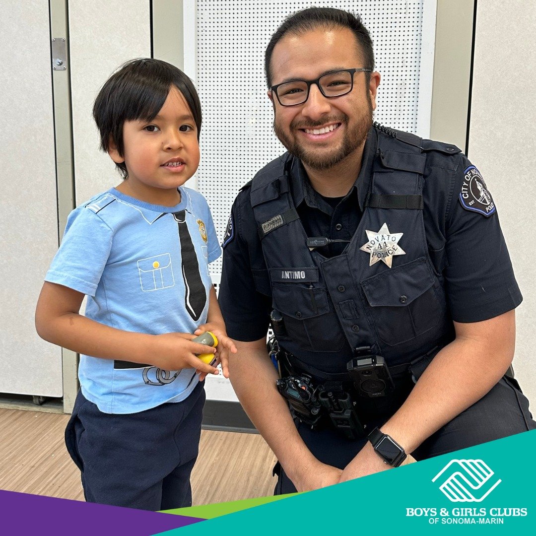Today marks the beginning of #NationalPoliceWeek! Club Kids were visited by police officer Jonathan Antimo of the @novatopolice department, who also happens to be a former Club Kid AND Director! He was thrilled to speak to our Members and even pulled