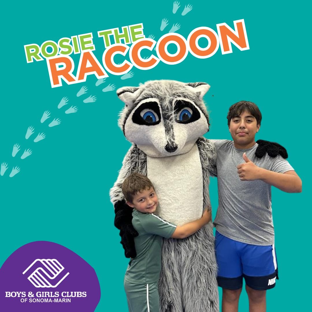 Happy National Mascot Day from Rosie the Raccoon! 🦝💙
Rosie isn&rsquo;t just cute&mdash;she&rsquo;s a symbol of Club spirit, curiosity, and community. Whether she&rsquo;s high-fiving campers, dancing at events, or just spreading joy, Rosie brings th