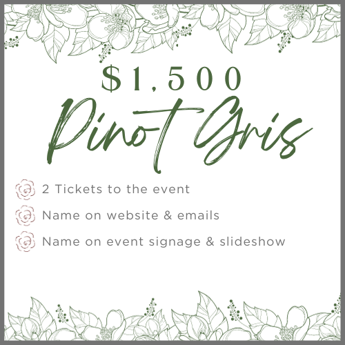 $1,500 Pinot Gris sponsor level