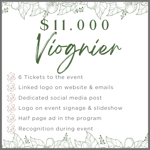 $11,000 Viognier sponsorship level