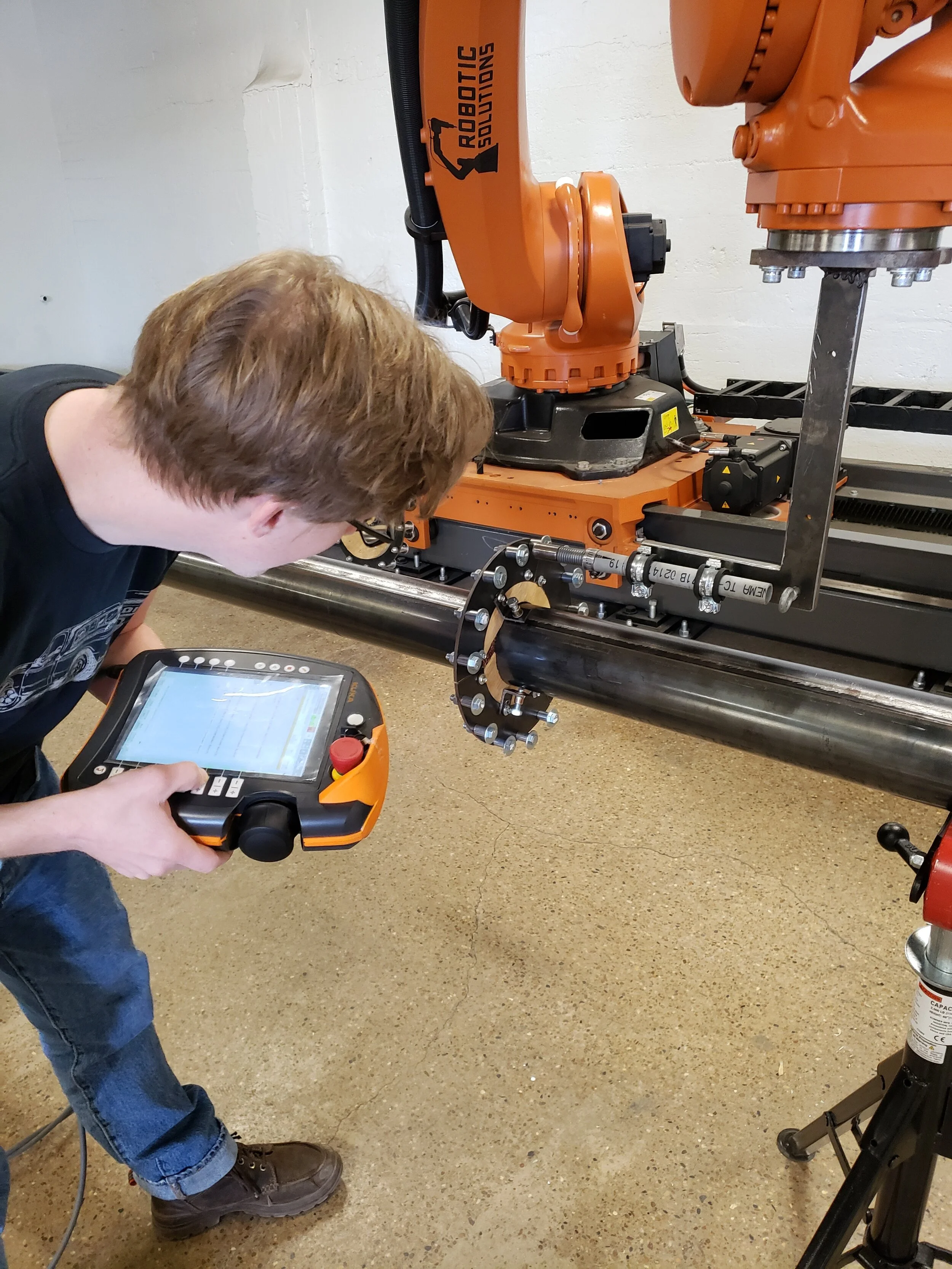 Making sure the nodes have been placed correctly on the frame.