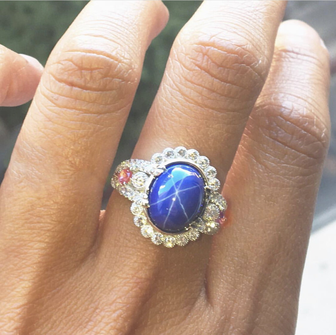 Star Sapphire Custom Ring