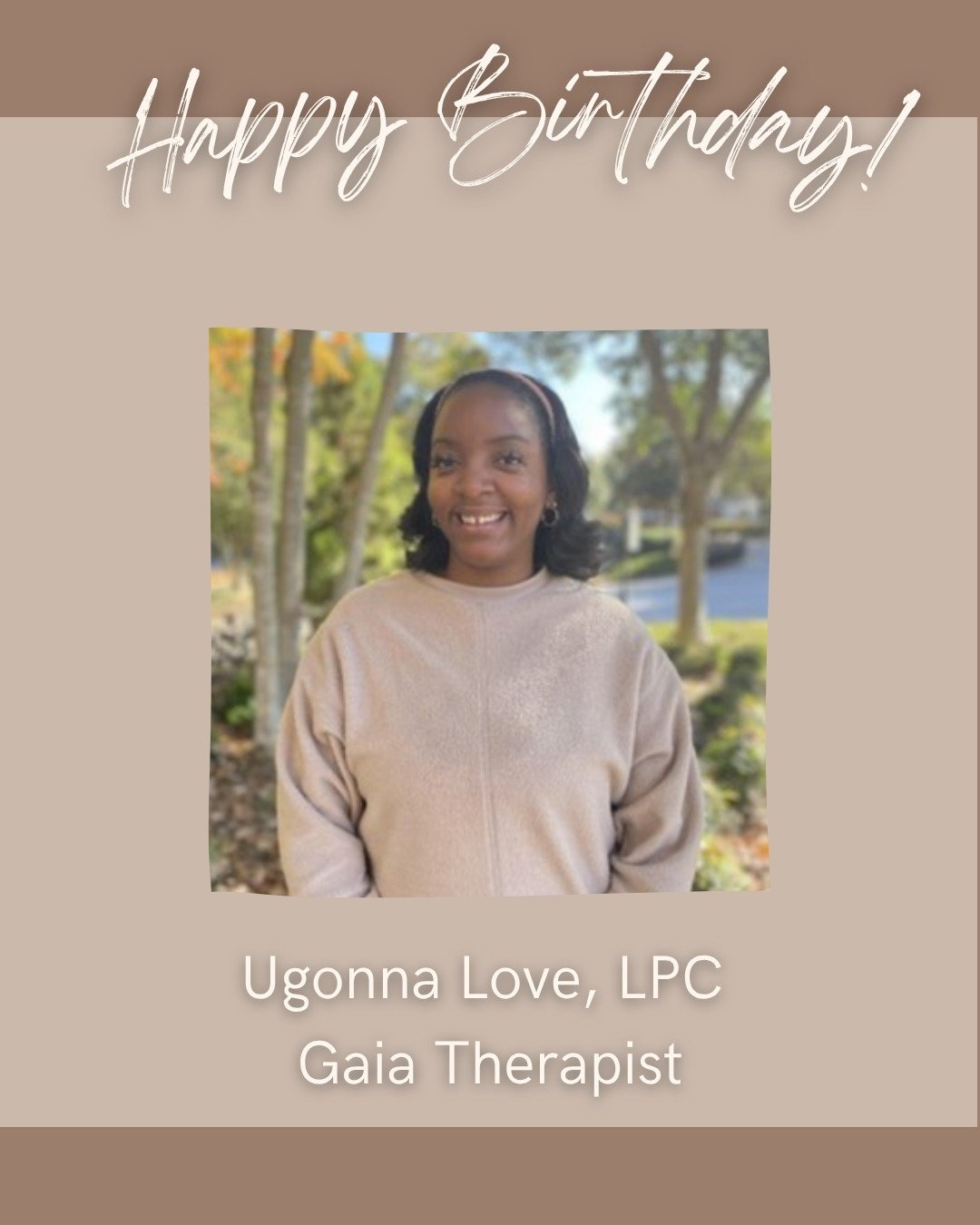 Fun fact about Ugonna: Ugonna brings a wide breadth of experience to her work with clients at Gaia, having worked as a school based counselor. She is particularly skilled in areas such as play therapy, trauma-informed care, anxiety and depression cou