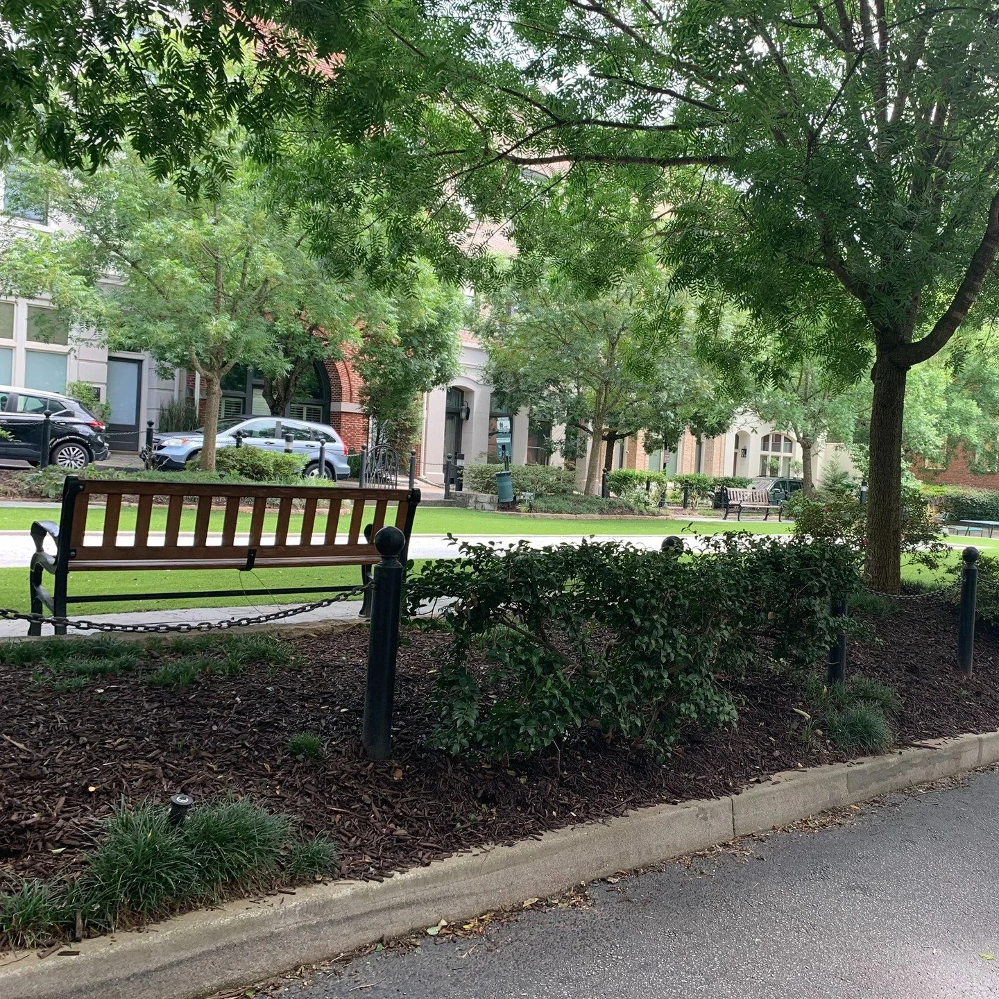 There's a lovely greenspace across from our Glenwood Park office. Perfect space to wait on a beautiful day like this! If you haven't gotten outside yet today, this is your nudge. 😊