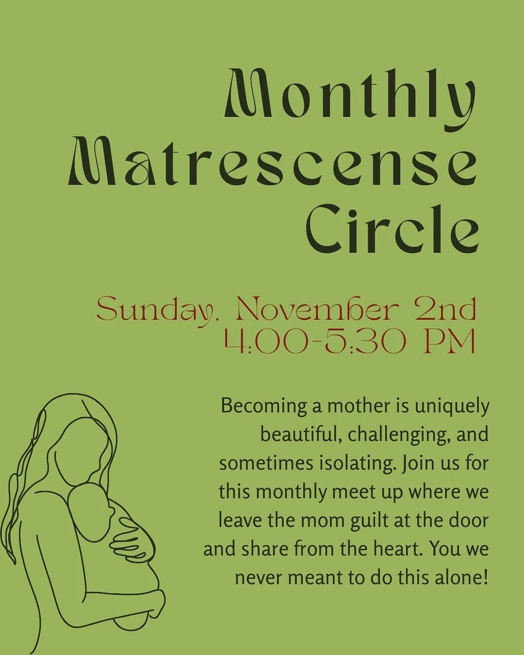 An invitation for mothers…