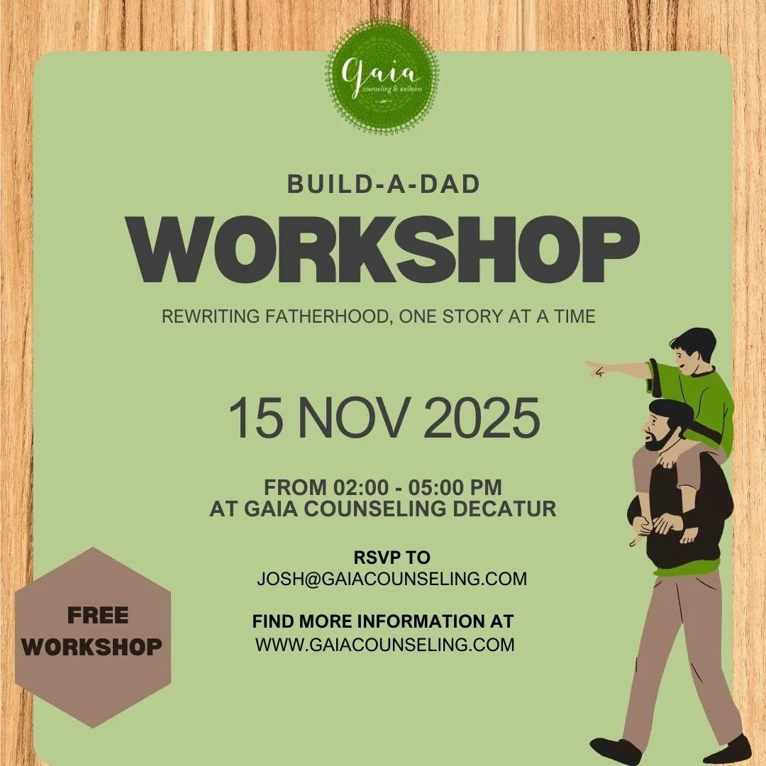 In this free, in person therapeutic workshop, we invite you to explore the stories about fatherhood that have shaped you and co-create new ones&mdash;ones that fit who you are and the kind of dad you want to be. ⁠
⁠
Through writing, discussion, and p