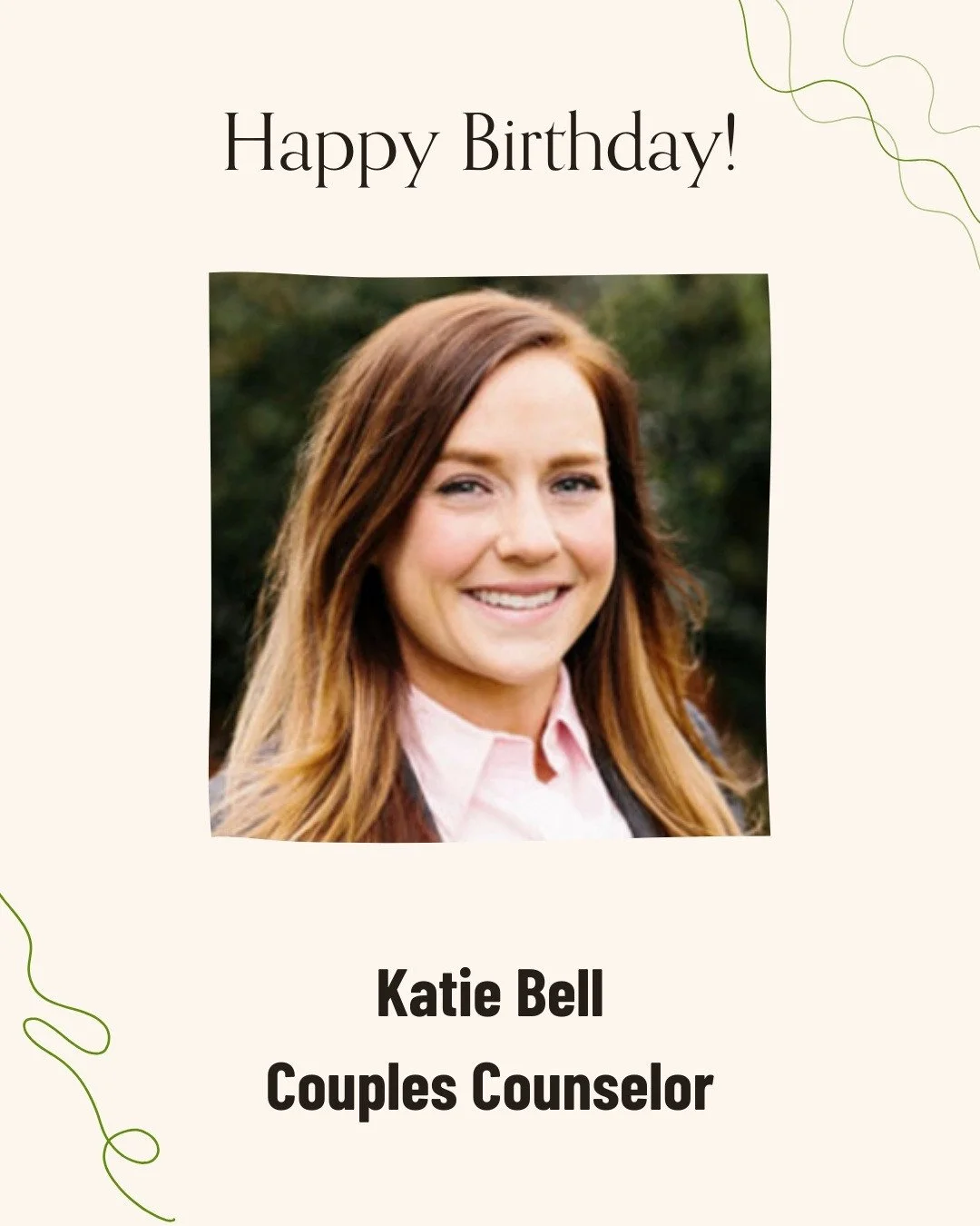 Happy birthday to Gaia therapist Katie Bell!