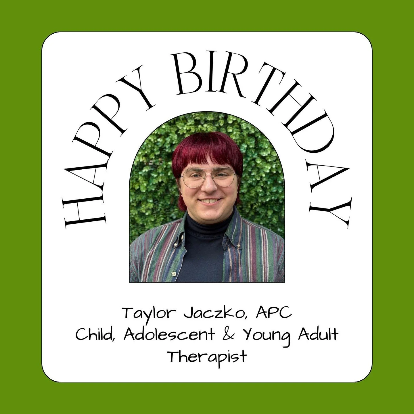 Happy birthday to Gaia therapist, Taylor Jaczko!