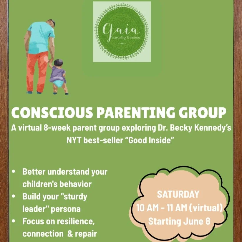 Parents of all ages welcome! Email or call Rebecca Cha to join: rebecca@gaiacounseling.com | 404-418-8160