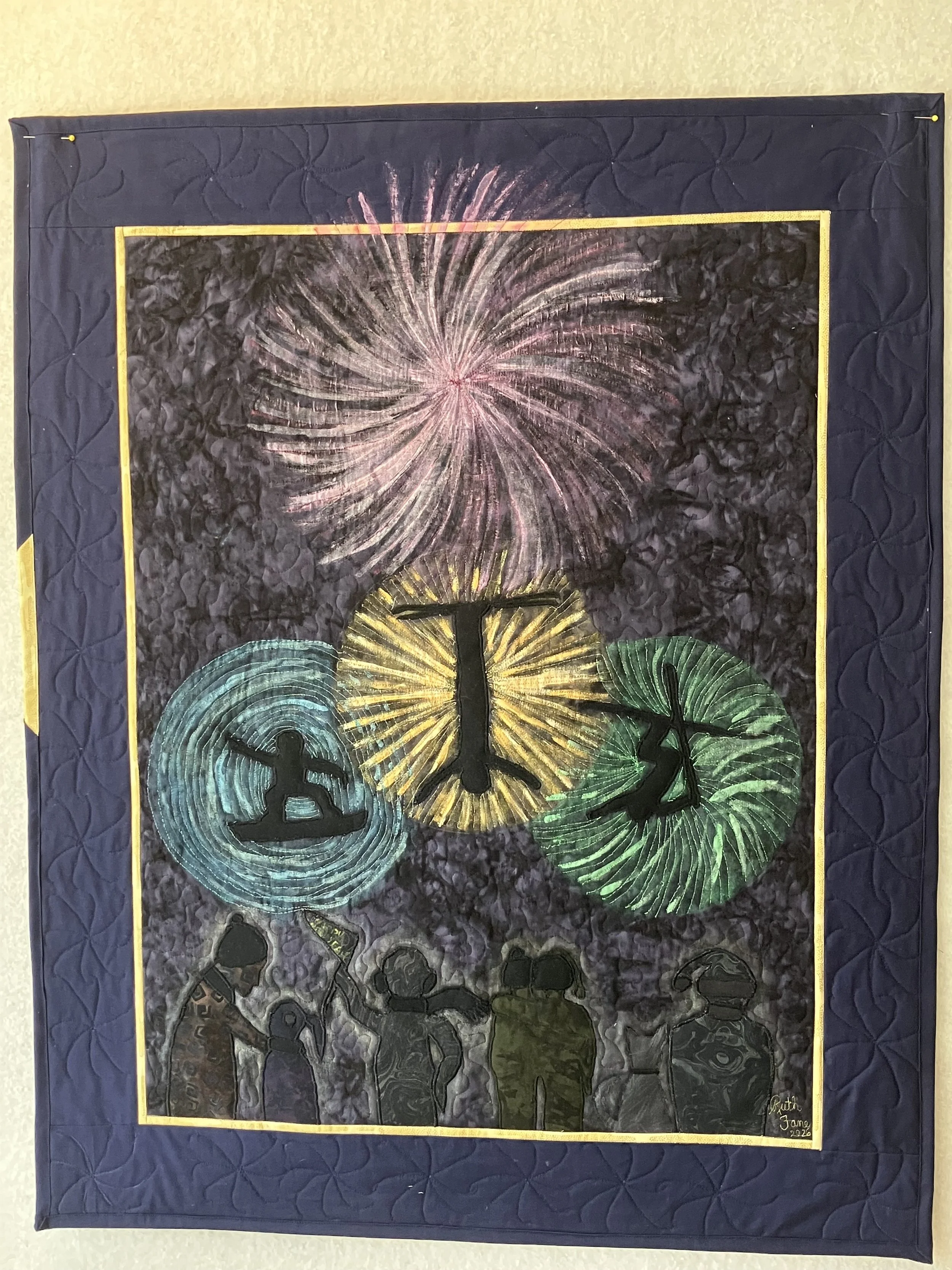 Ruth Fane, New Year's Eve, Fibre art (29x36), $625.00.jpeg