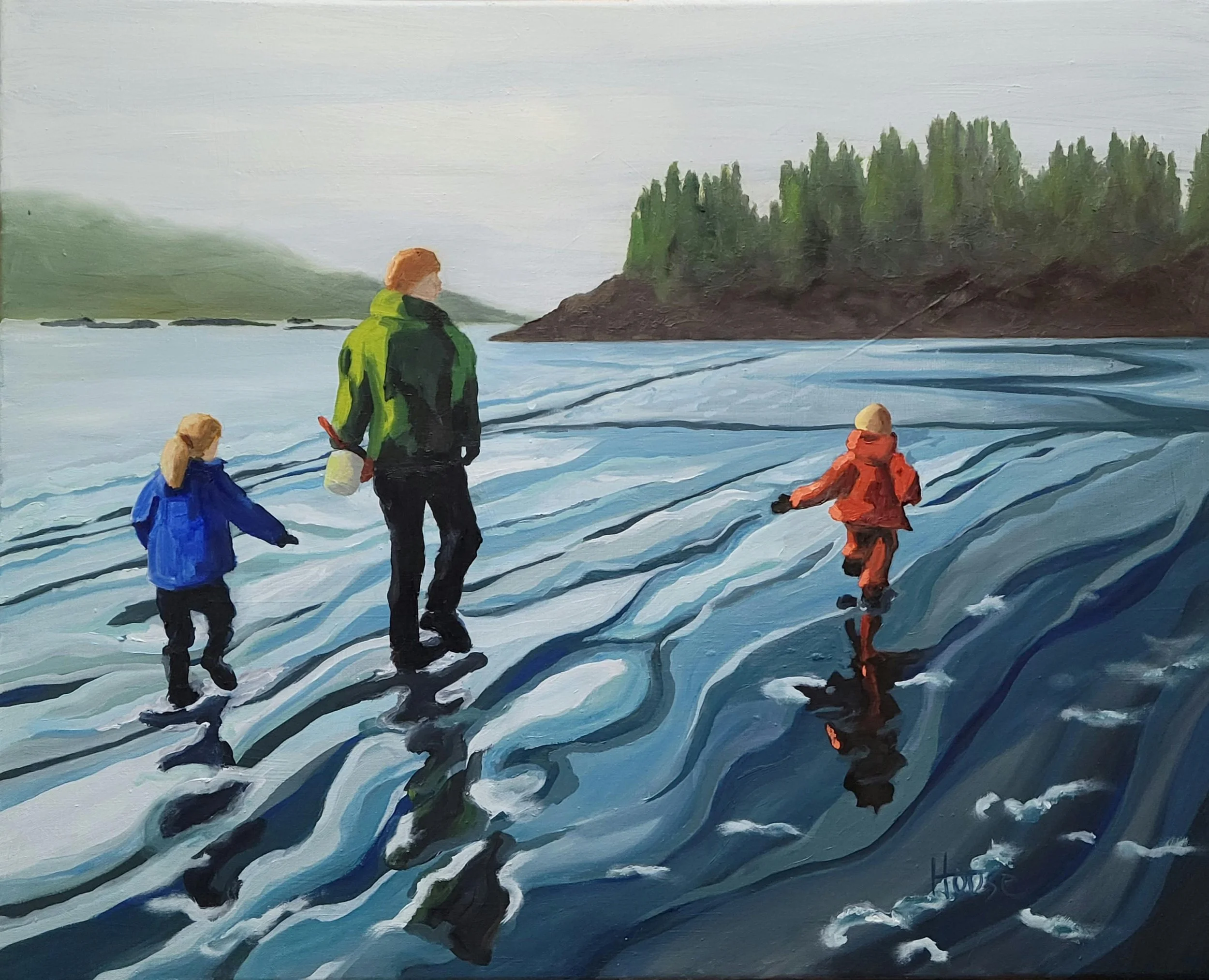 House, Patricia - This Way, oil on canvas,  24x30, $1000 (framed).jpg