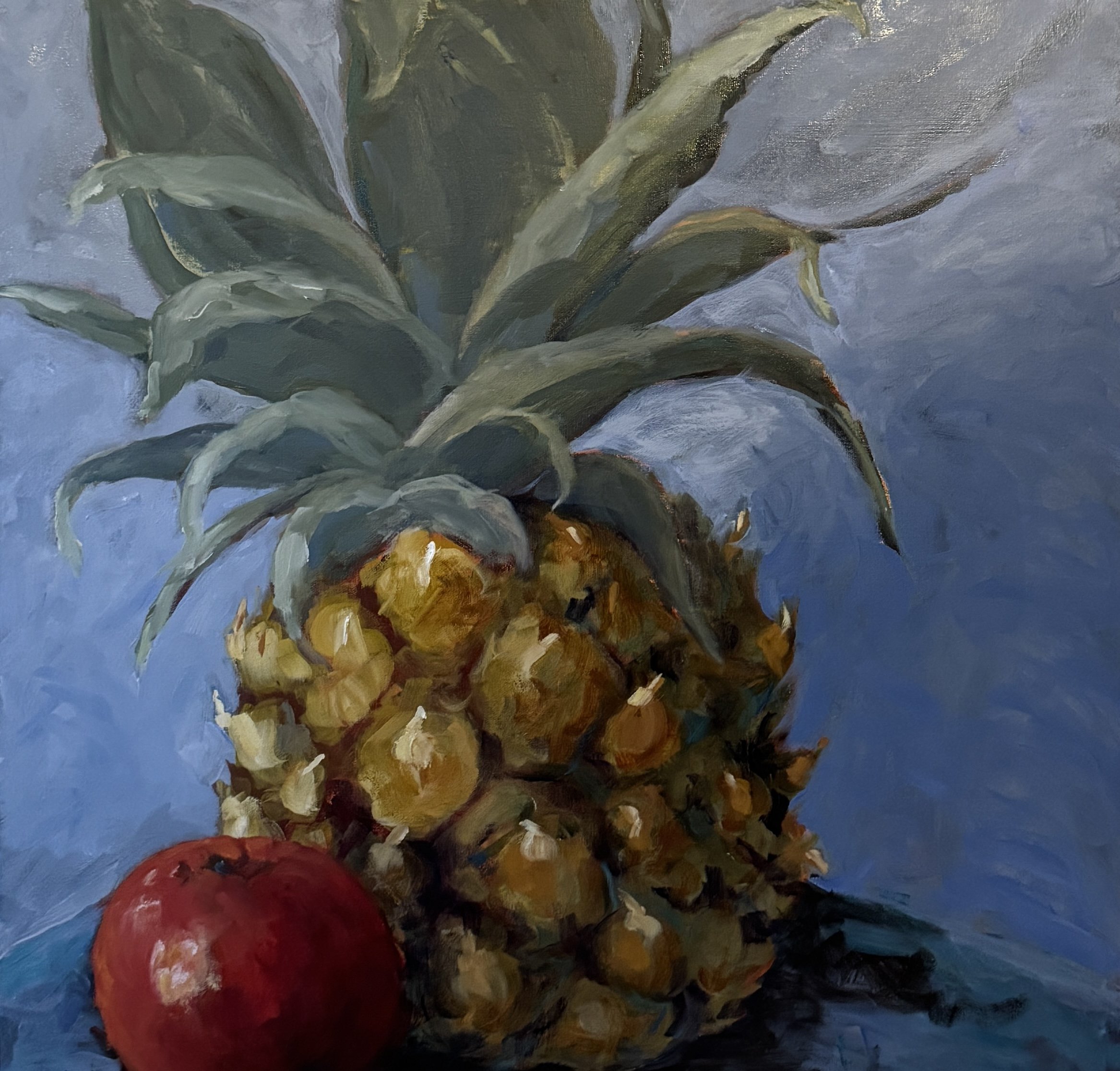 Where Gold Meets Crimson,24x24,Cathy Tetarenko, Oil,$700 Canvas.JPG