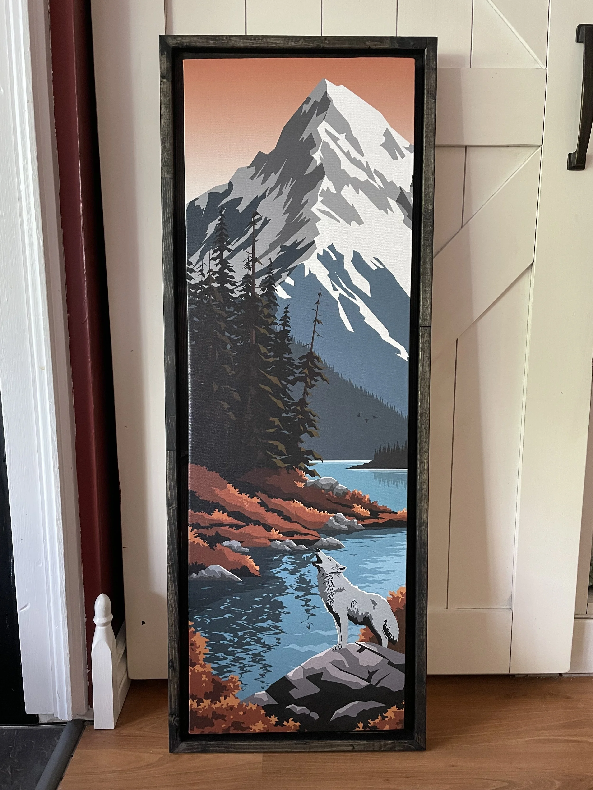 DopeyArt _ Wolf Lake _ Digital Art _ 36x12 _ $350 (1).jpeg