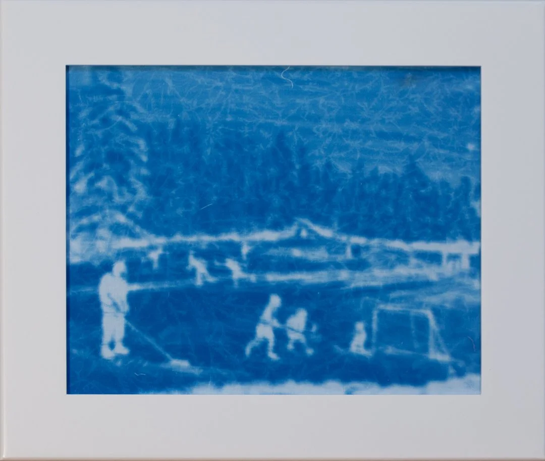 Christine Kashuba_Frosty Fun_Cyanotype_12.75 x 10.75 framed_$150.jpg