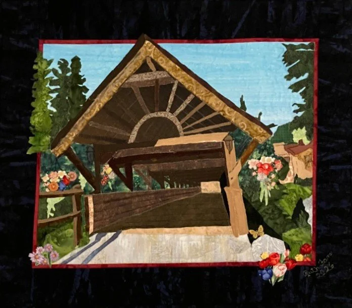 Ruth Fane, Covered Bridge, Fibre art, $450.00.jpg