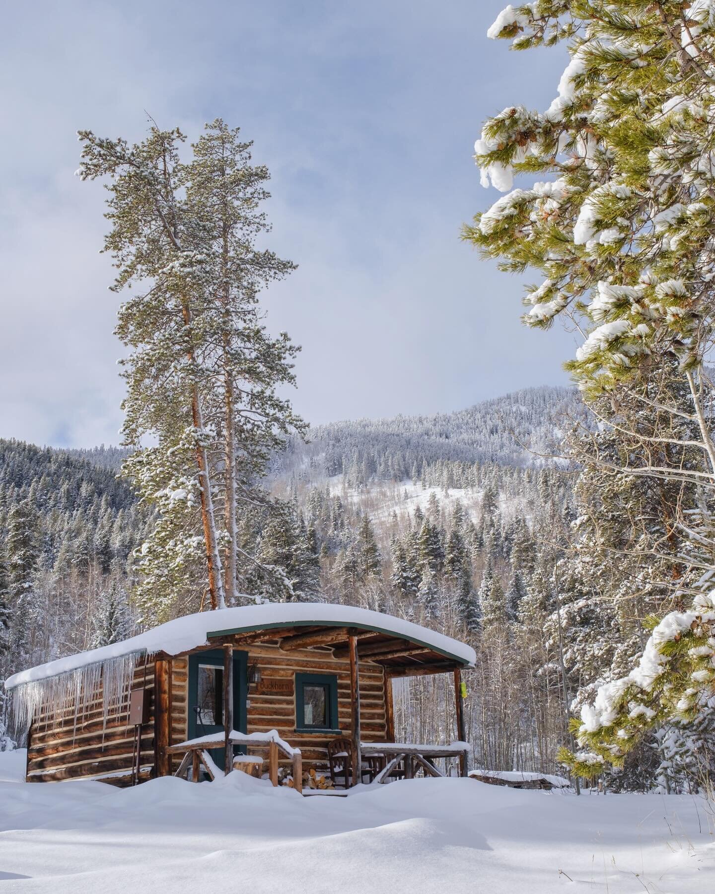 Like clock work December arrived and so did winter in full force. The base has been laid and the retreat will be a winter wonderland until May. ❄️