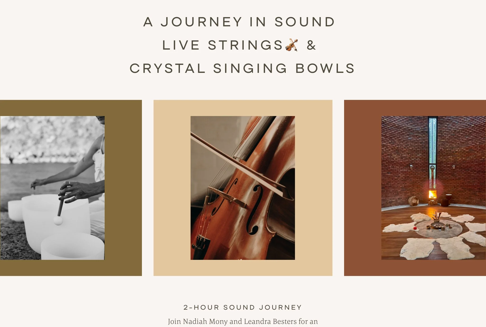 Live Strings 🎻 + Crystal Singing Bowls | A Journey in Sound📍Hout bay