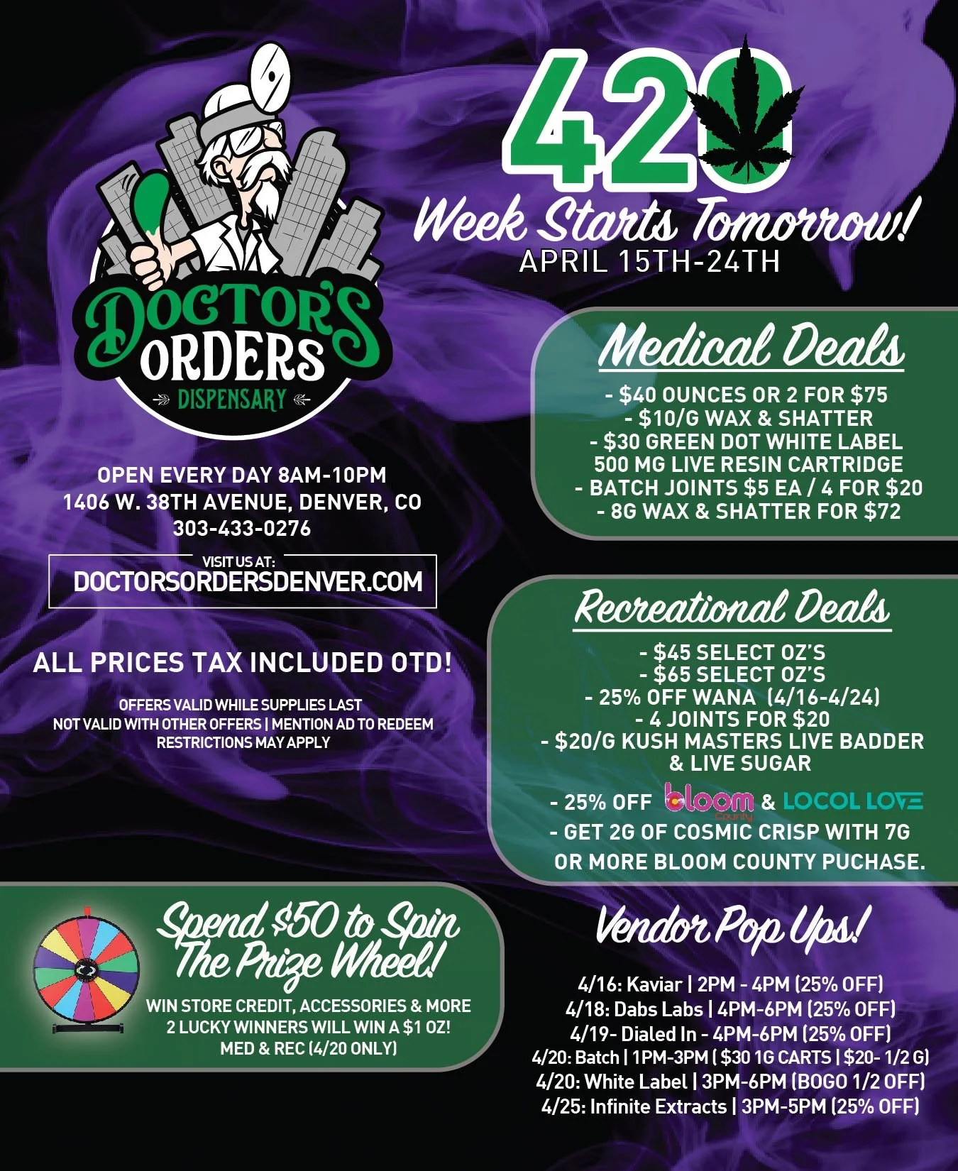 Medical & Recreational Dispensary In Denver, CO Doctor's Orders