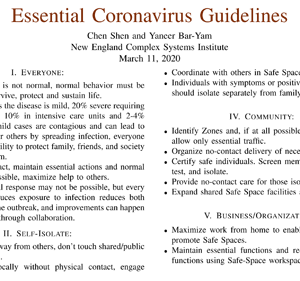 Essential Coronavirus Guidelines