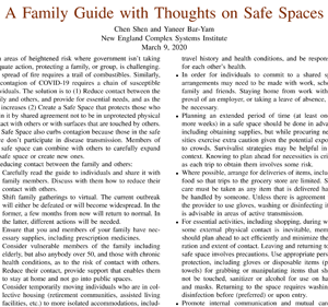 A Family Guide with Thoughts on Safe Spaces