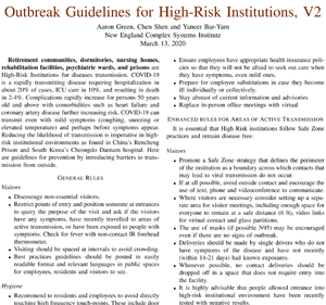 COVID-19 Recommendations for Policy Makers