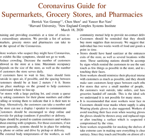 Coronavirus Guide for Supermarkets, Grocery Stores, and Pharmacies