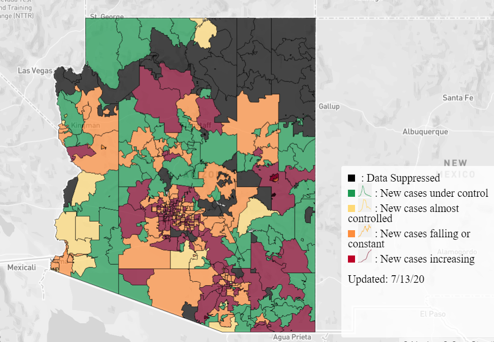 Arizona Zip Code-Level Map