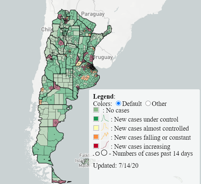Argentina Case Map 