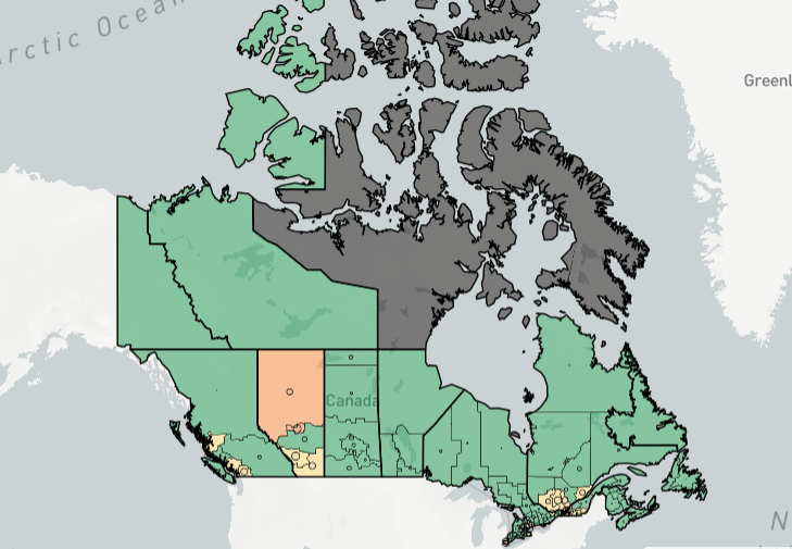 Canada Case Map