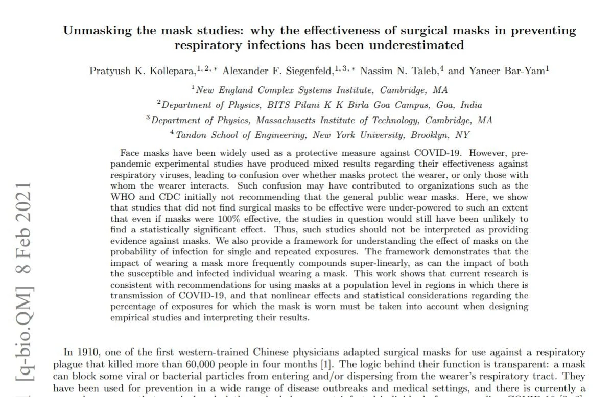 UNMASKING THE MASK STUDIES: