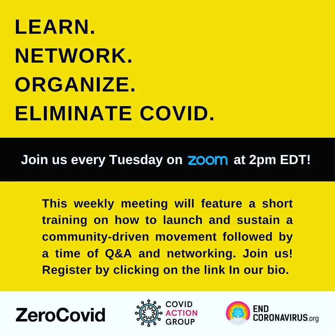 ZeroCovid Community Action Training &amp; Meeting