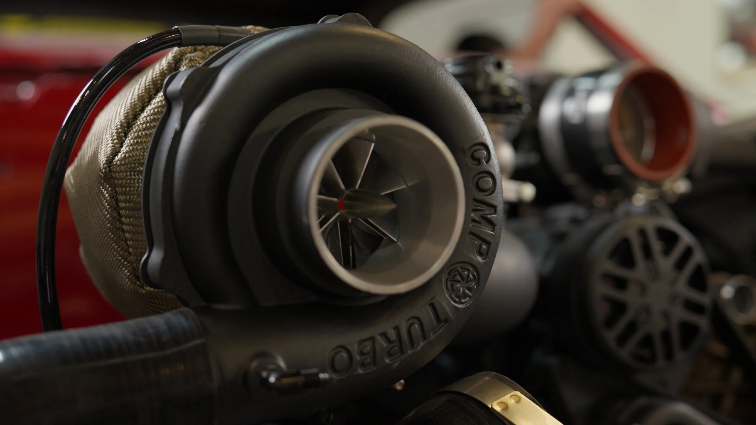 Turbocharged performance engine built by All American Hot Rods for Barrett-Jackson Cup competition