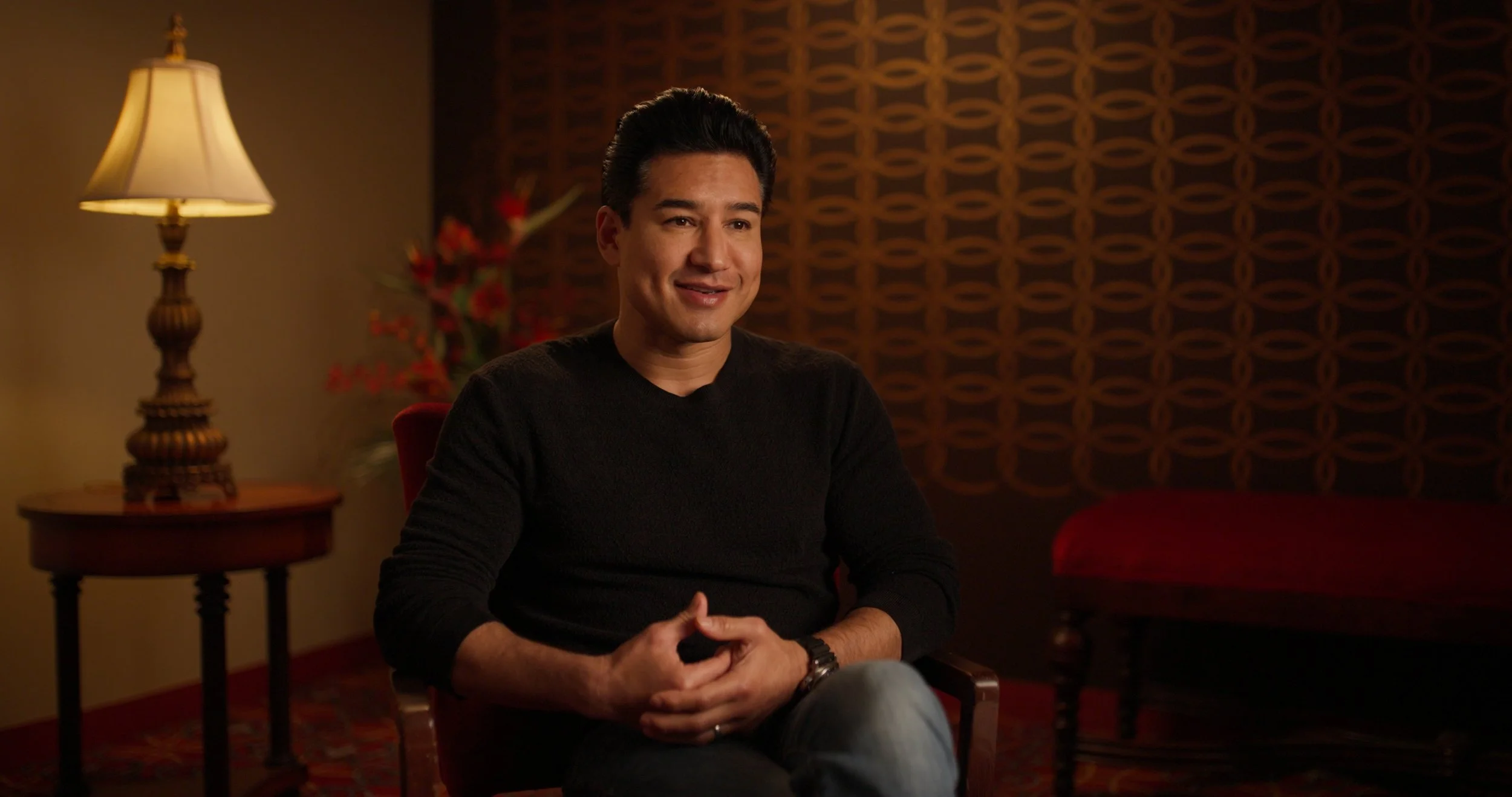 Cinematic sit-down interview with Mario Lopez filmed for the MC Magic documentary at the Orpheum Theatre