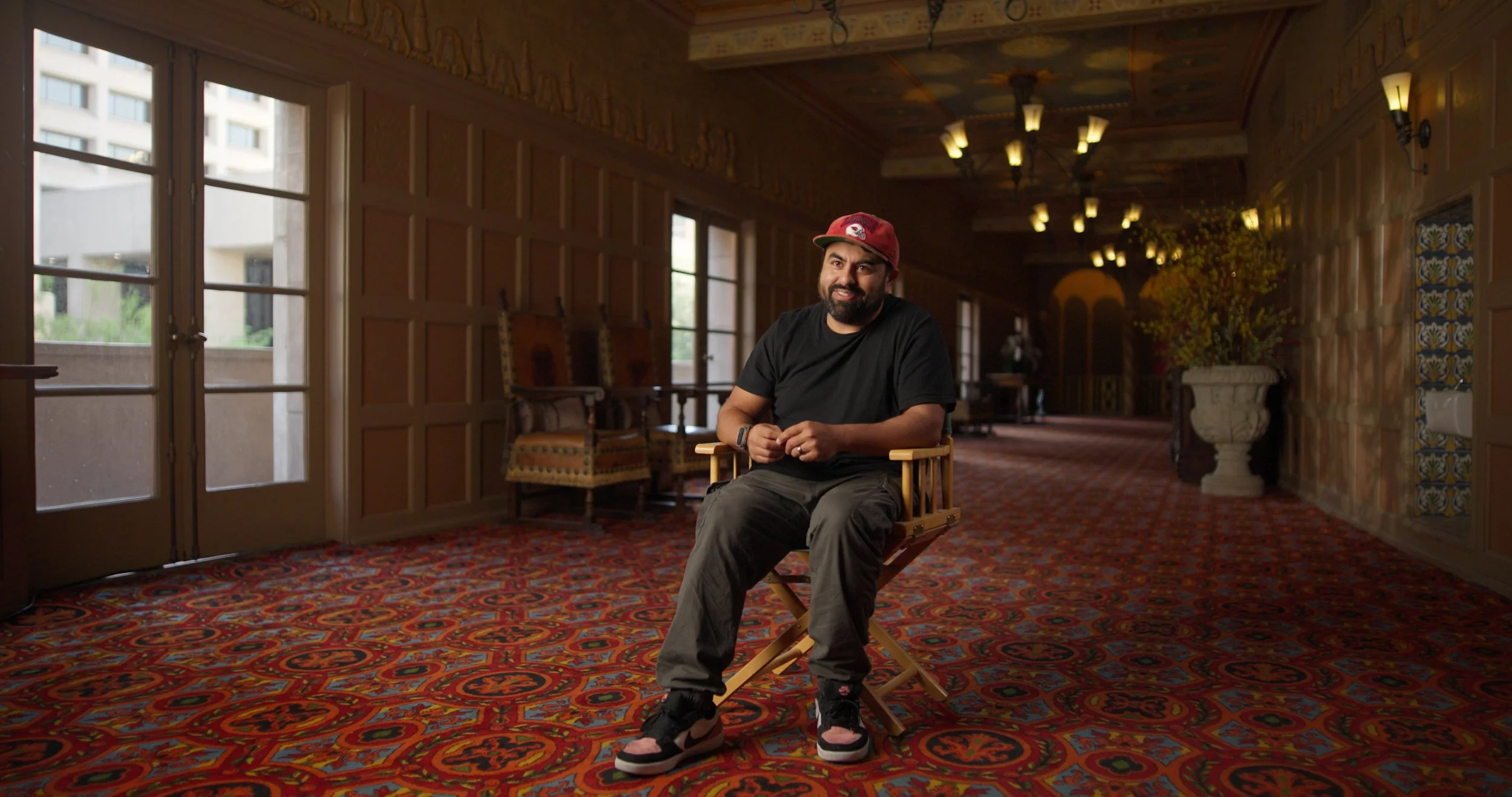 Cinematic branded documentary setup with camera and lighting, Scottsdale AZ