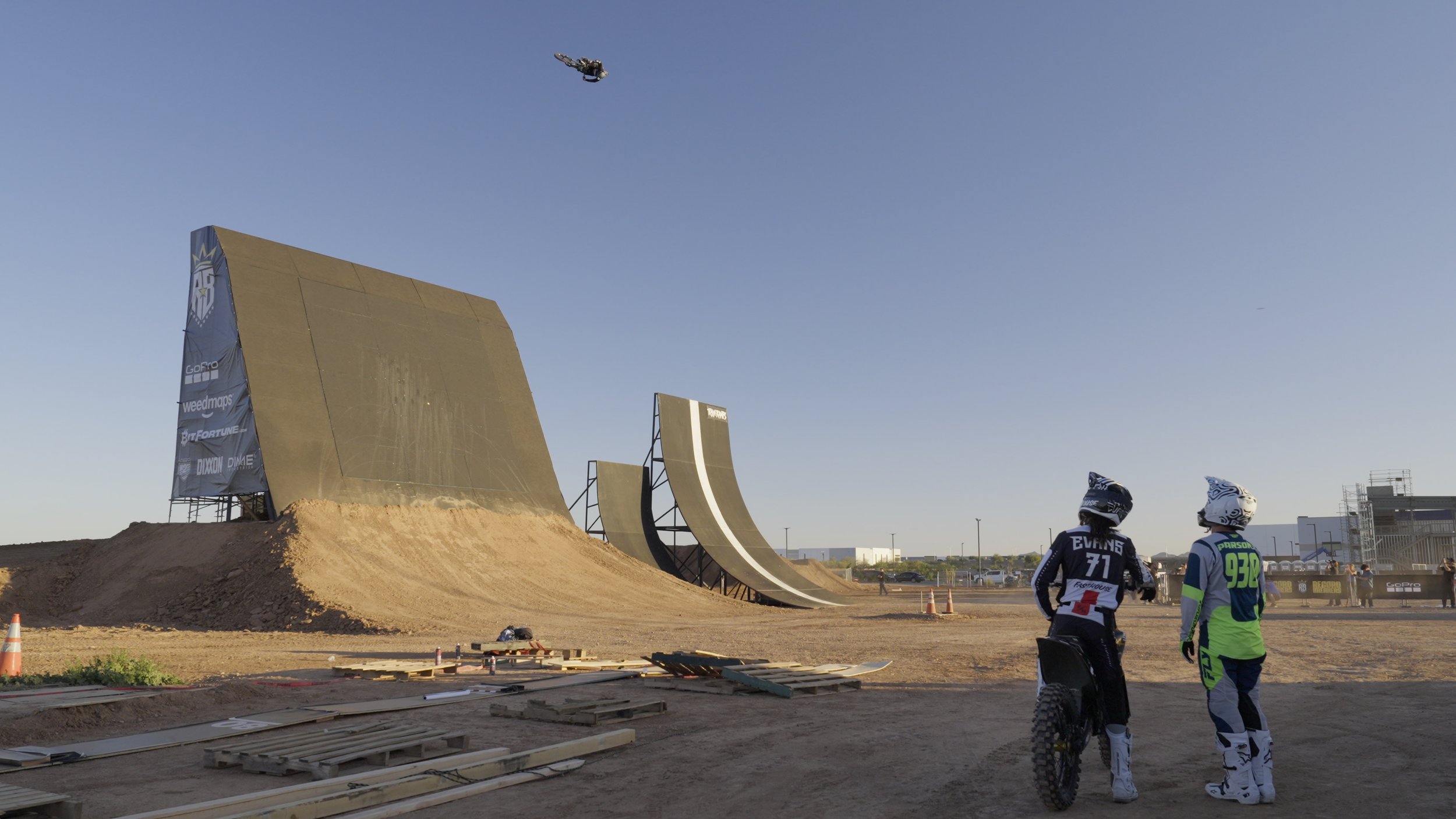 Record Breakers live stunt event documentary filmed in Arizona featuring large scale ramps and action sports performance