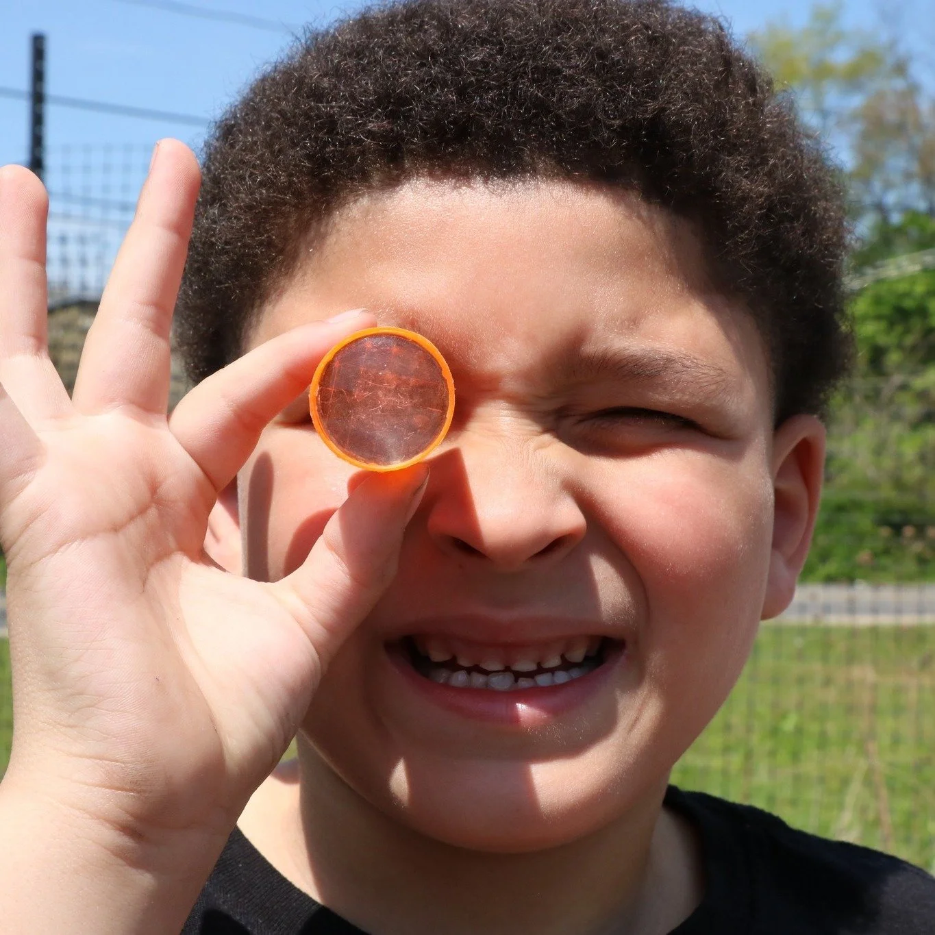 Students in Ms. Donovan's 2nd grade class at @jvffalcons watered the sprouts, used kaleidoscopes, and had a scavenger hunt in the Land to Learn garden on Tuesday. @beaconcityschool