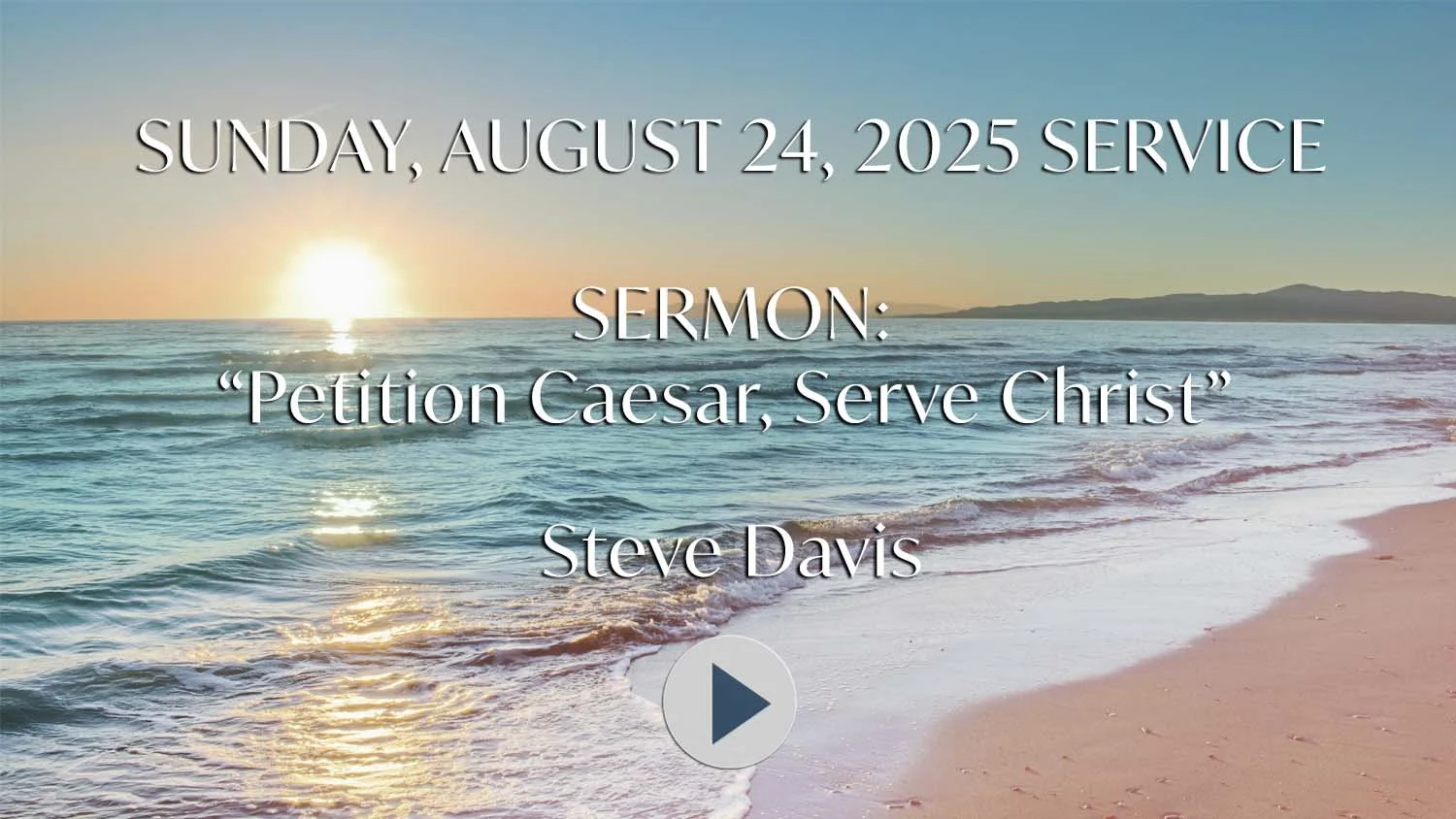 Sunday, August 24, 2025