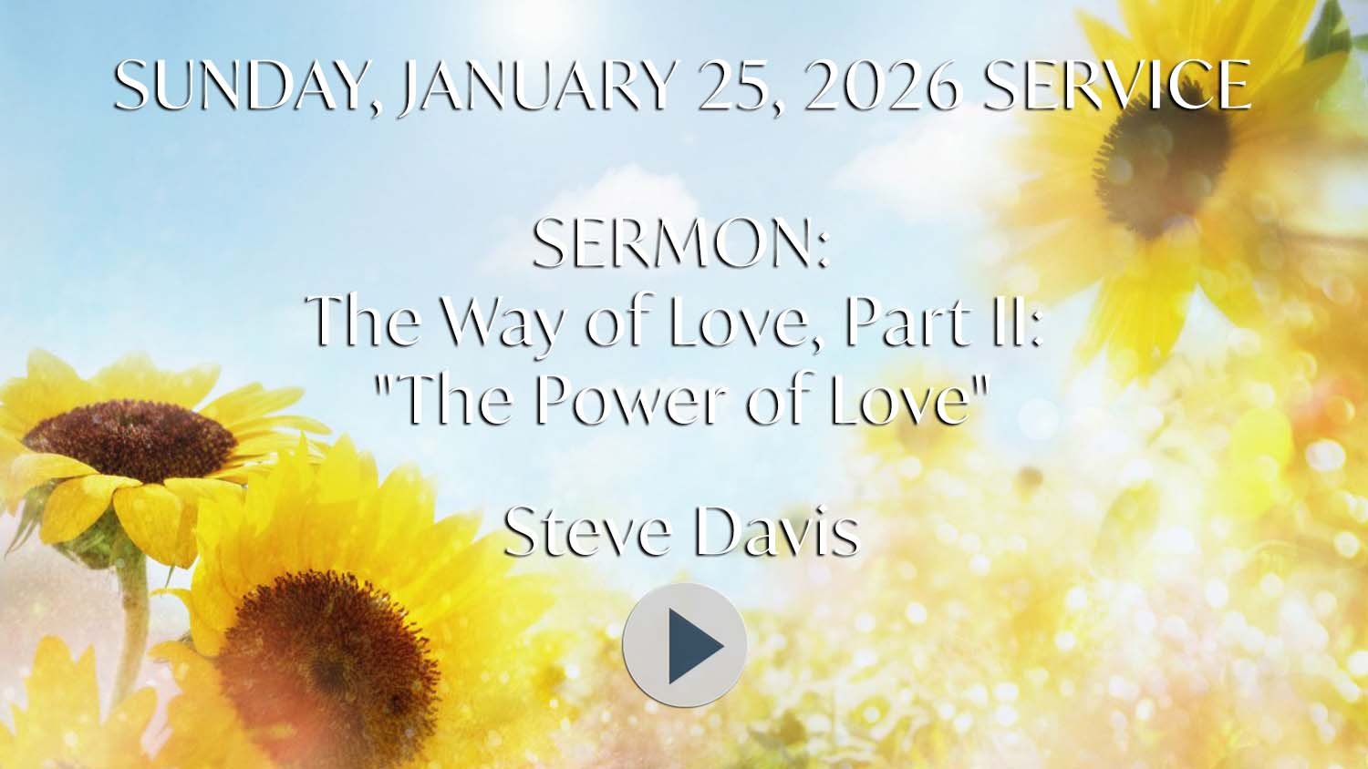 Sunday, January 25, 2026