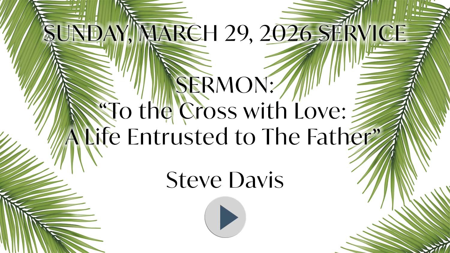 Sunday, March 29, 2026