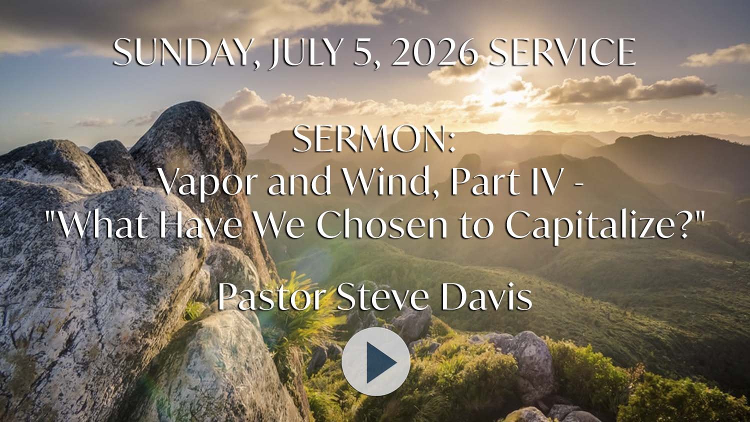 Sunday, July 5, 2026