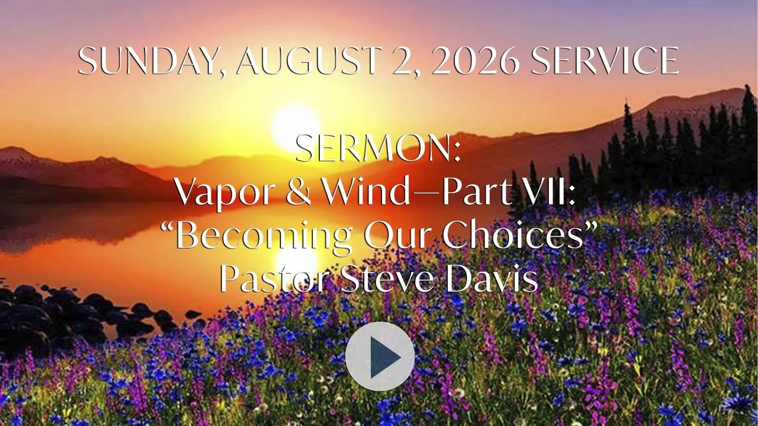Sunday, August 2, 2026
