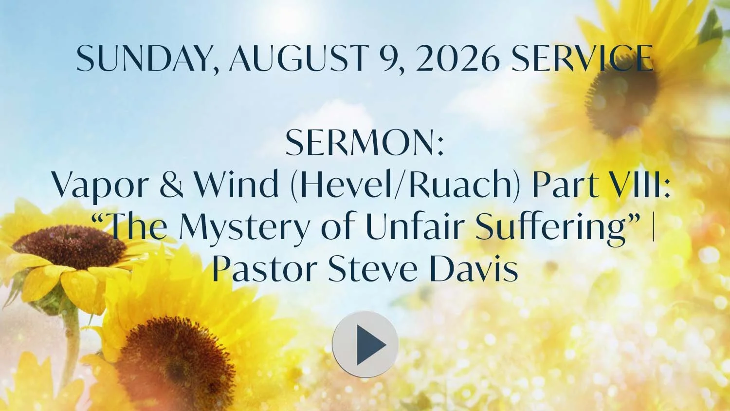 Sunday, August 9, 2026