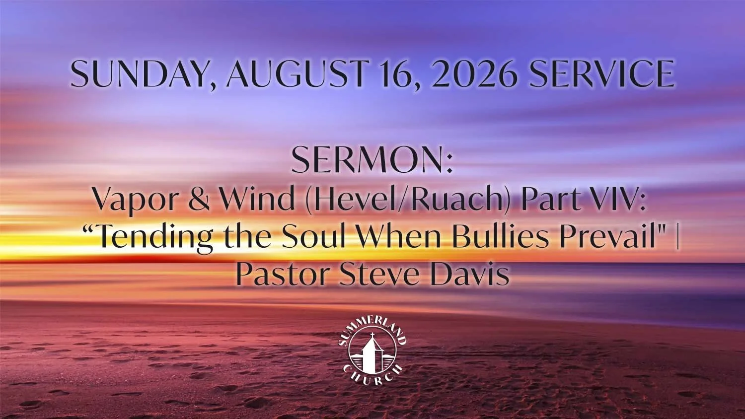 Sunday, August 16, 2026